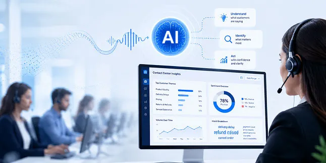 Your Contact Center is already telling you what Customers want.AI can help you listen.